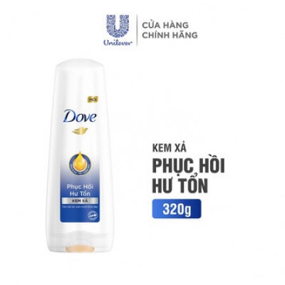 Kem Xả Dove Phục Hồi Hư Tổn (Mới) 320g